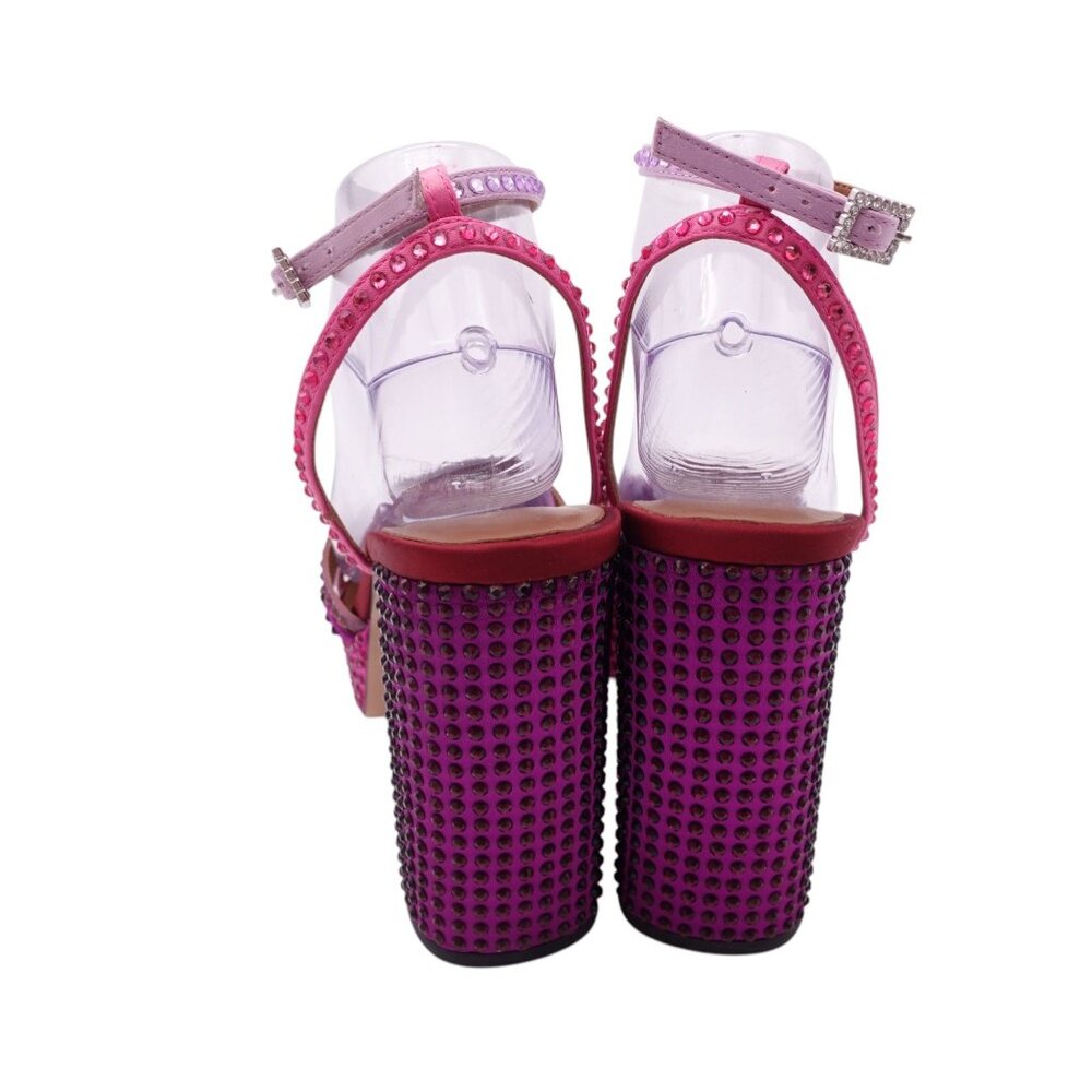 Kurt Geiger Pink and Purple Platform Sandals - Picture 6 of 12